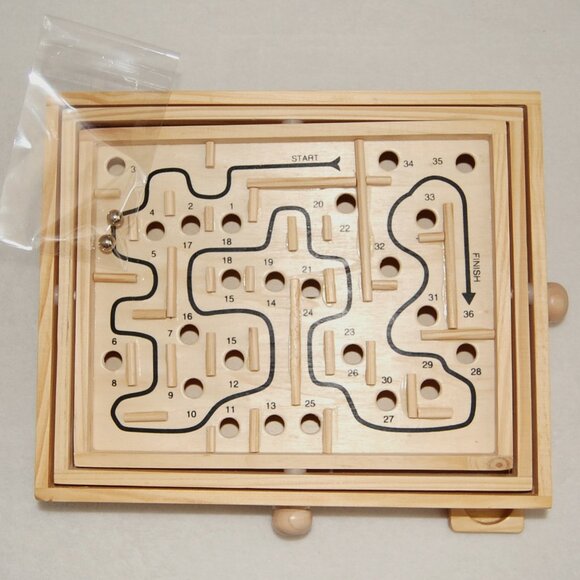 NIB Wooden Labyrinth Game - Picture 6 of 12